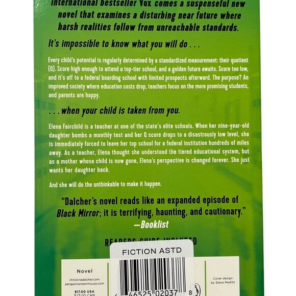 Master Class by Christina Dalcher Dystopian Science Fiction Novel - Picture 2 of 4